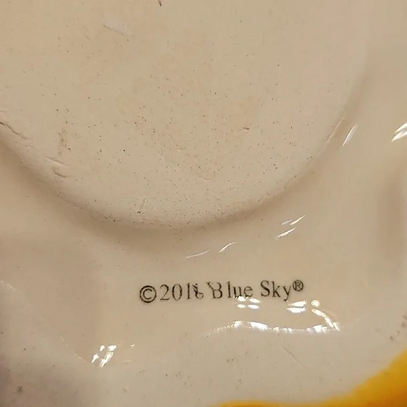 🧡🤎Blue Sky By Heather Goldminc Turkey Surprise Ceramic Pumpkin Decor - Picture 8 of 9